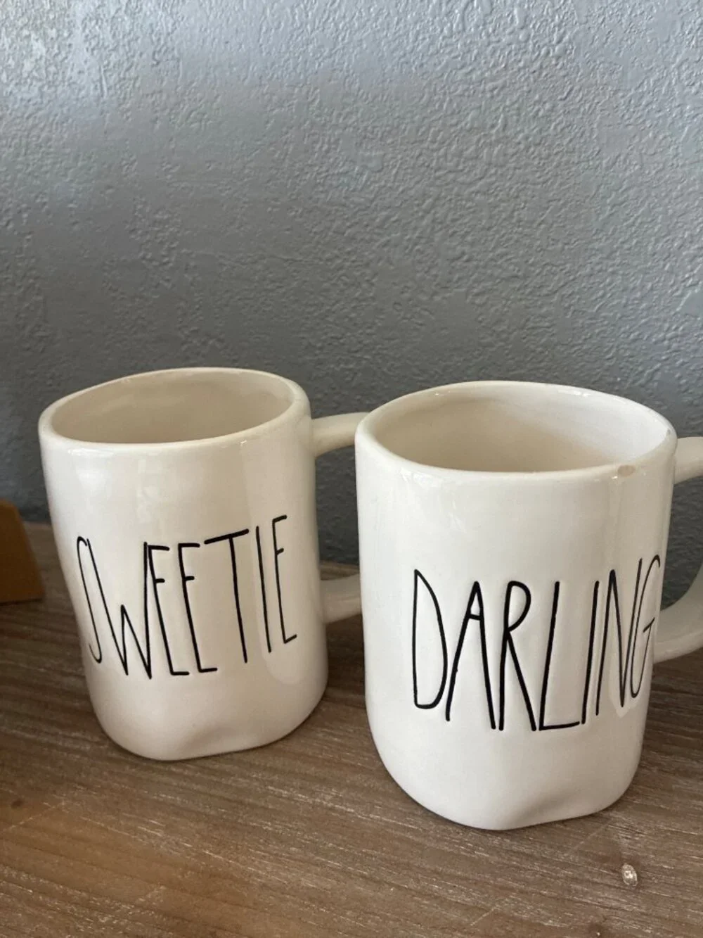 Rae Dunn Artisan Coffee Mugs Set Of 4 Sweetie Darling Hot Chick Super Mom